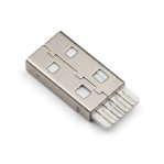 USB Connector Type-A Male Solder Wire 4 Pin 27mm Length