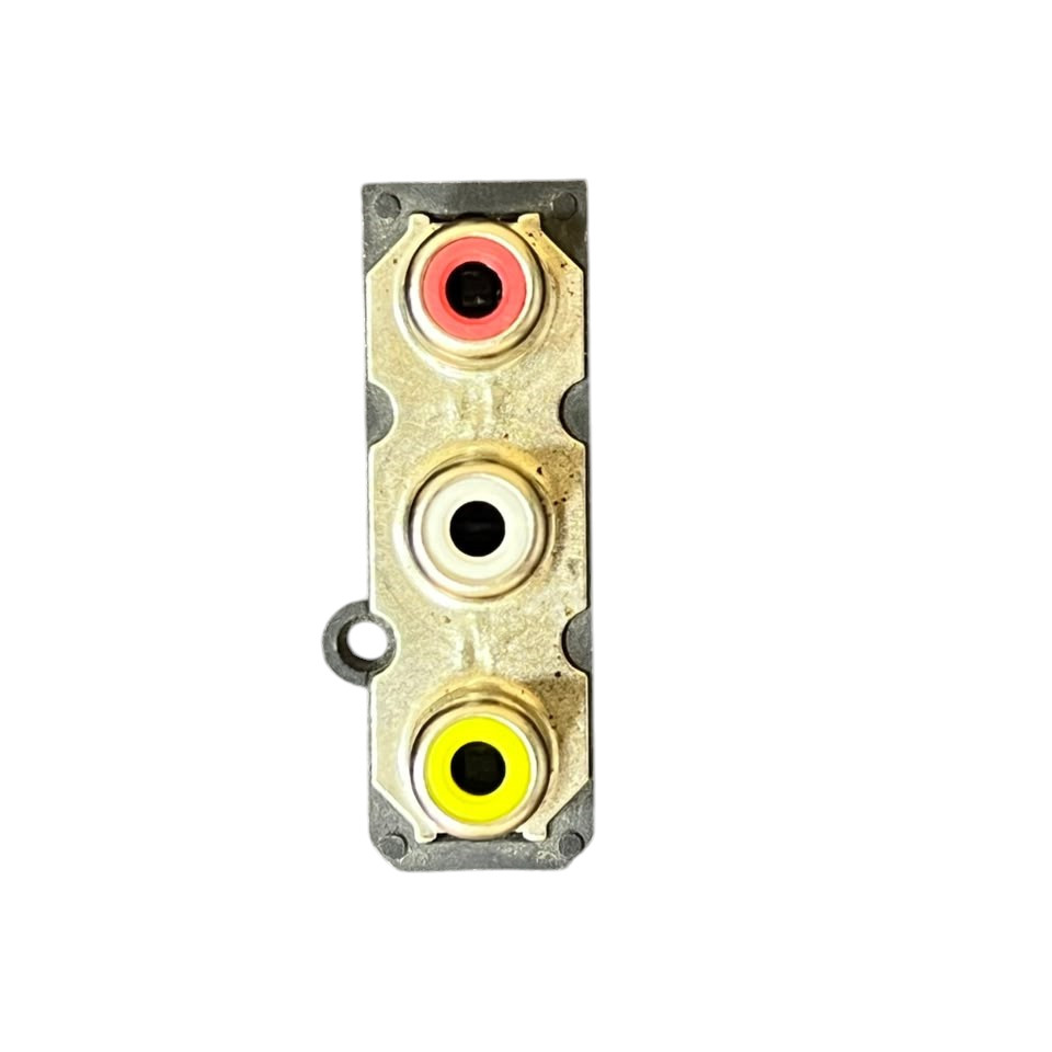RCA Jack Audio Female Connector 3 Port for Panel Mount - Image 2