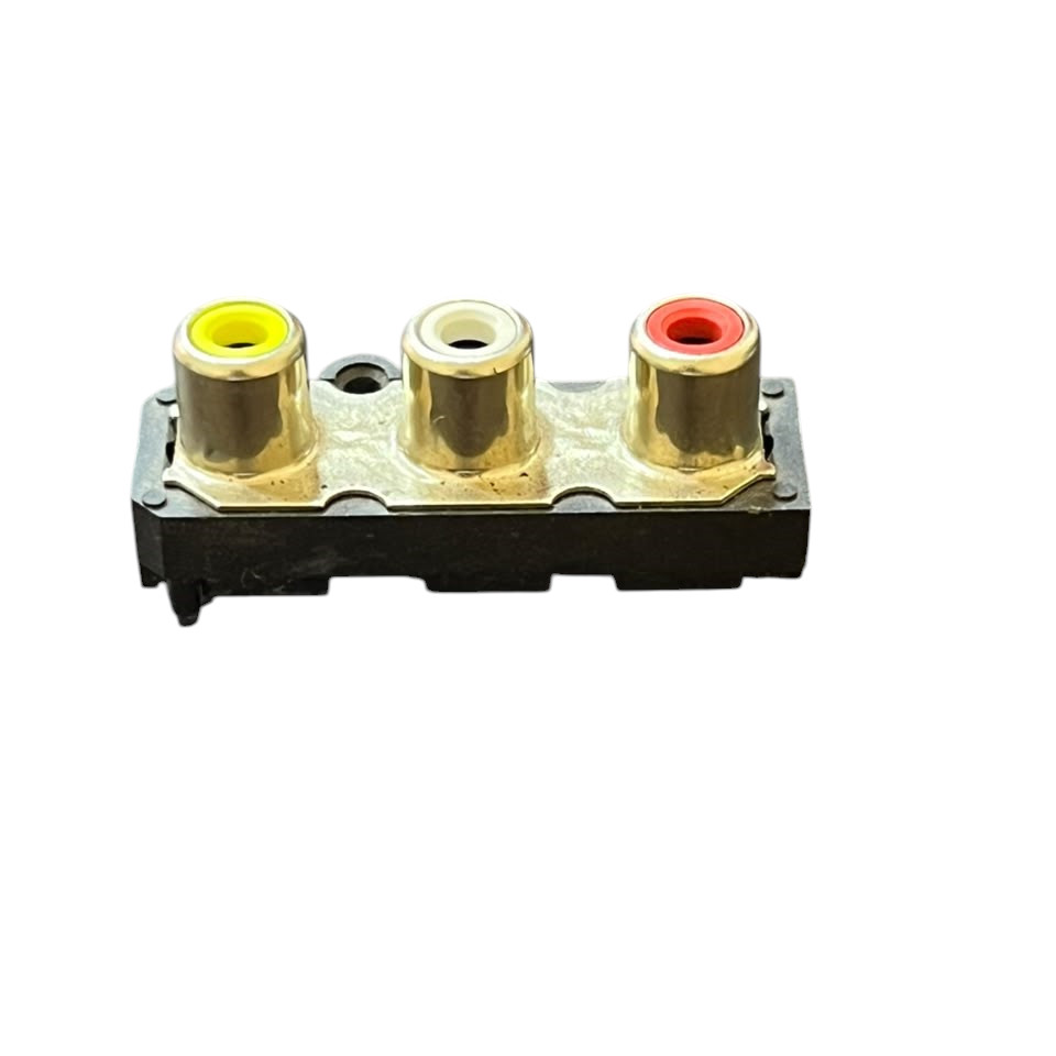 RCA Jack Audio Female Connector 3 Port for Panel Mount - Image 3