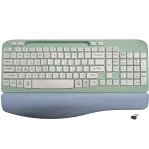 TANNSEN RT05 Ergonomic Wireless Keyboard with Cushioned Wrist Rest