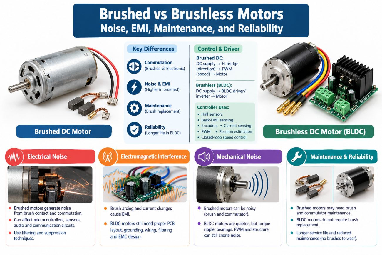 Step Motor Current Brushed vs Brushless Motors