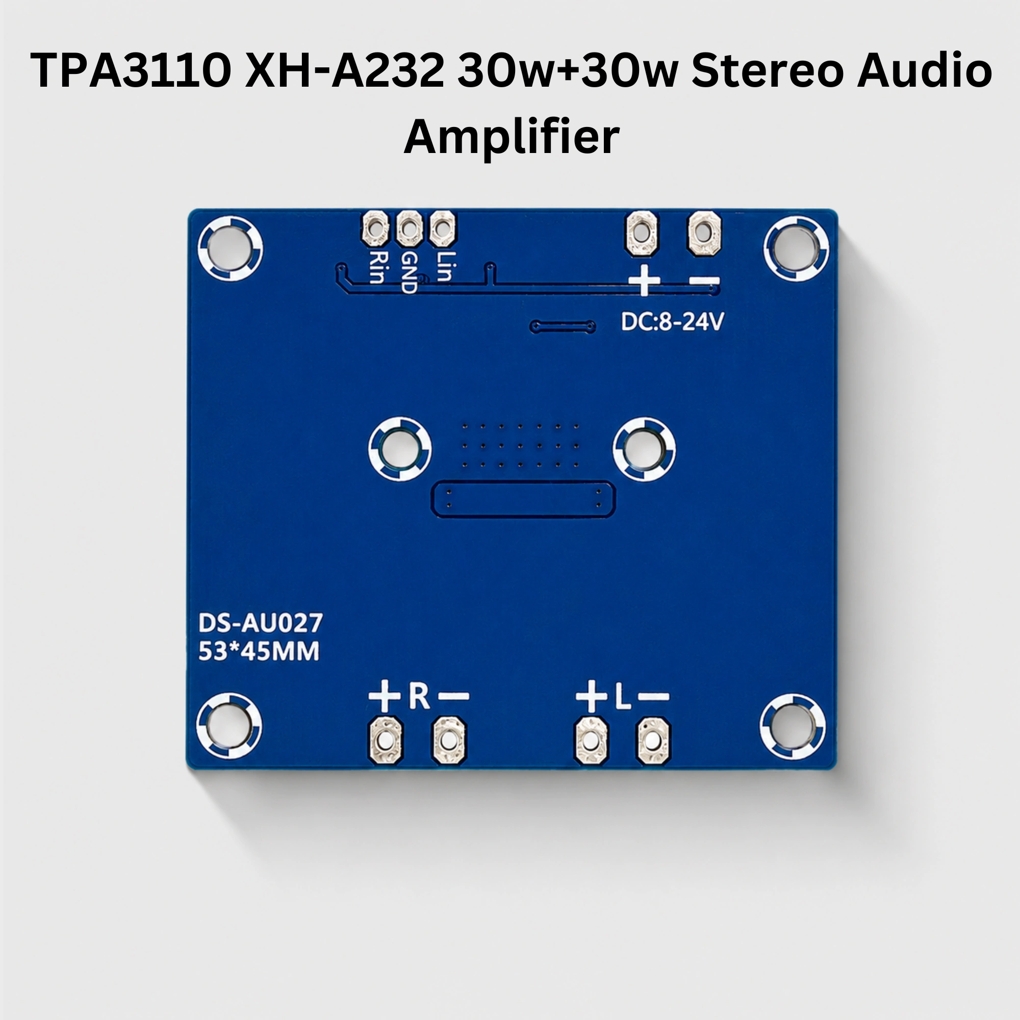 TPA3110 XH-A232 30W+30W Stereo Audio Amplifier Board 8-24VDC - Image 2
