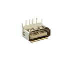 PCB Solder Female Type A USB Connector Right Angle 4 Pin 10mm Body Length
