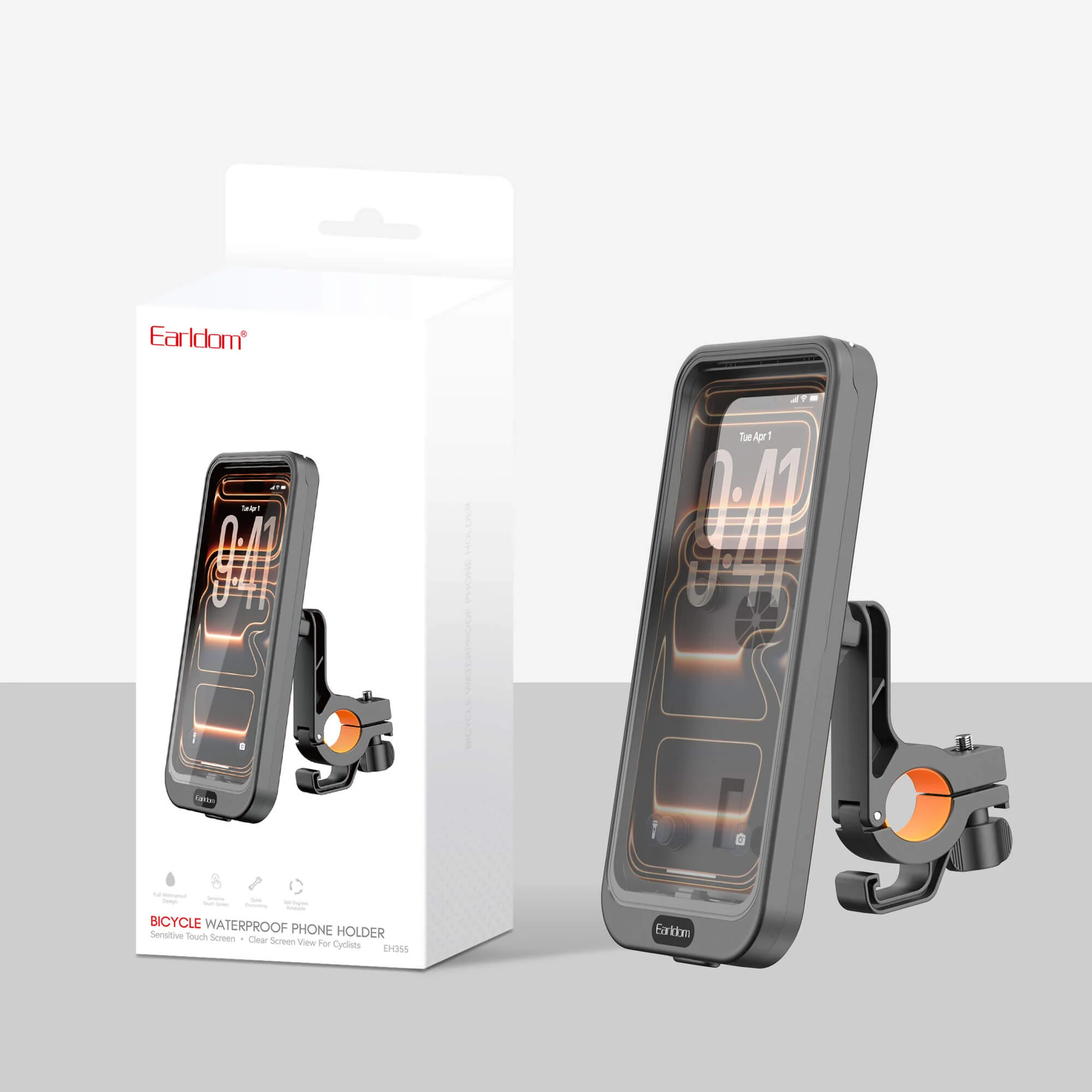 Earldom EH355 Bicycle Waterproof Phone Holder - Image 4