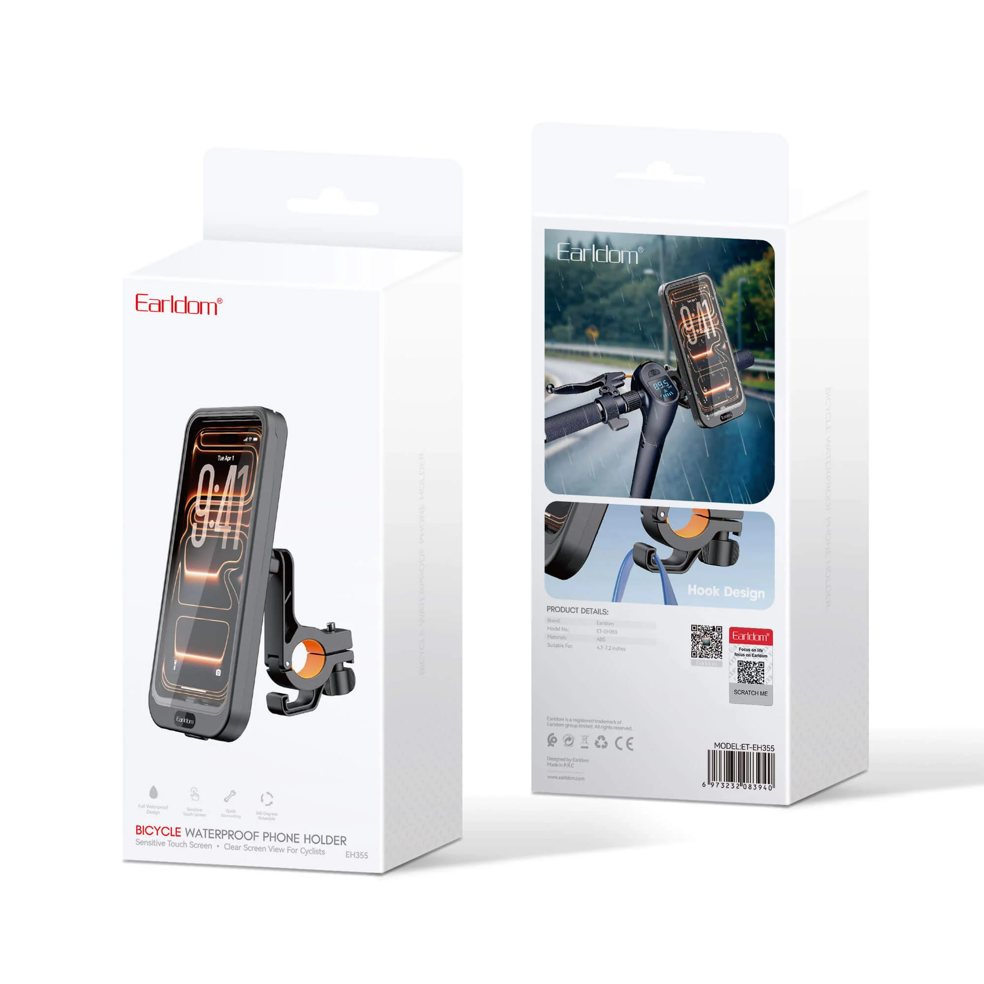 Earldom EH355 Bicycle Waterproof Phone Holder - Image 3