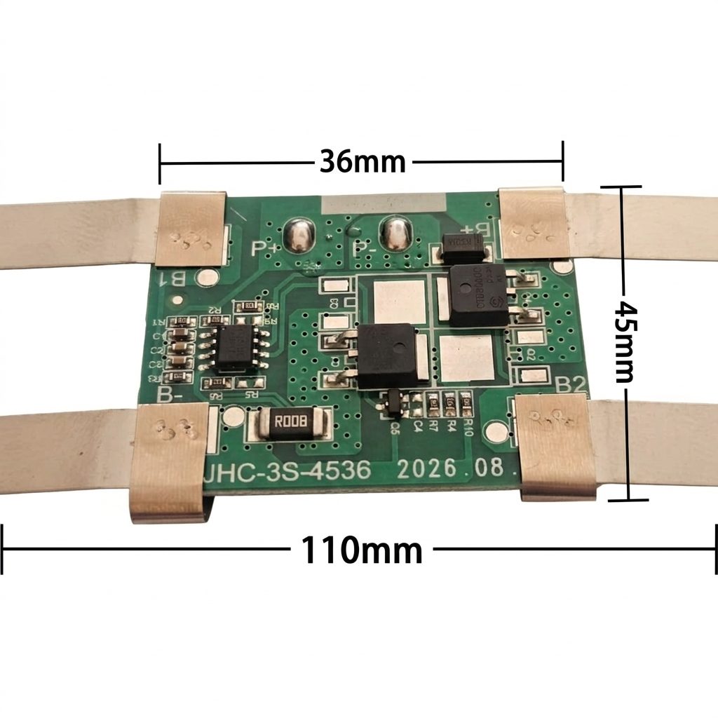 JHC-3S-4536 Lithium Battery Charger Protection Module (BMS) 3S 5A 12.6V with Nickel Strip - Image 2