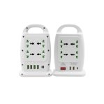 A022-6U-3PD Multi Power Sockets (8 Sockets, 6 USB, 3 Type-C) 2500W - White