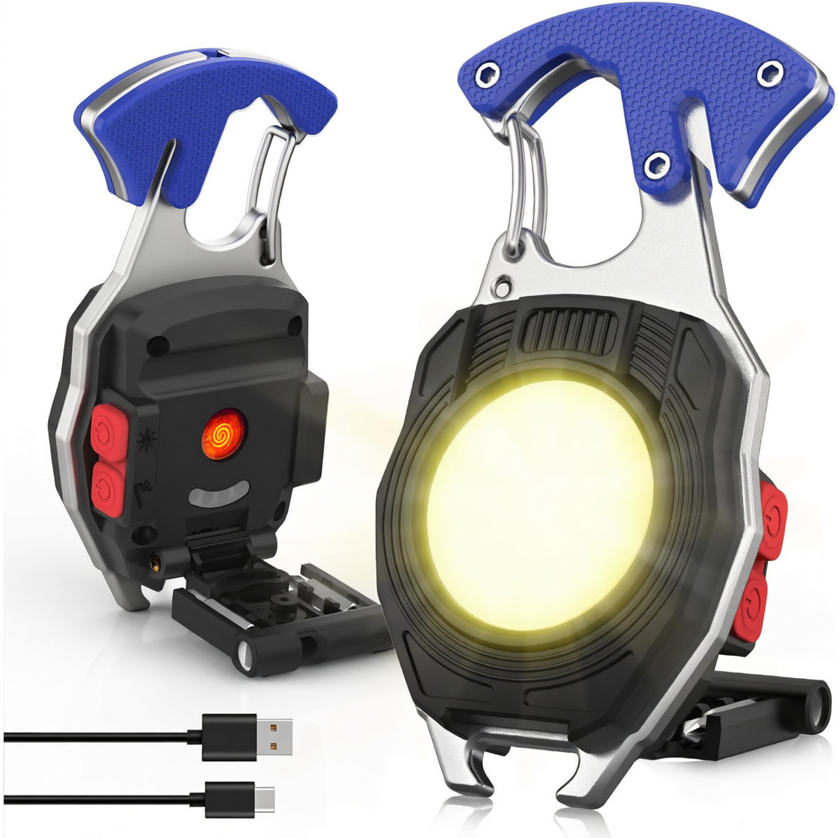 W5147 Multi Tool LED Rechargeable Keychain Flashlight
